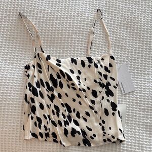 NWT Reformation Cow print Tank
